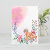 Zauber und Schmetterlinge zauberhaft verzaubert Einladung (Stehend Vorderseite)