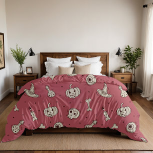 Zauber und Skelette Halloween Fleece Blanket