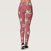 Zauber und Skelette Halloween-Leggings Leggings (Rückseite)