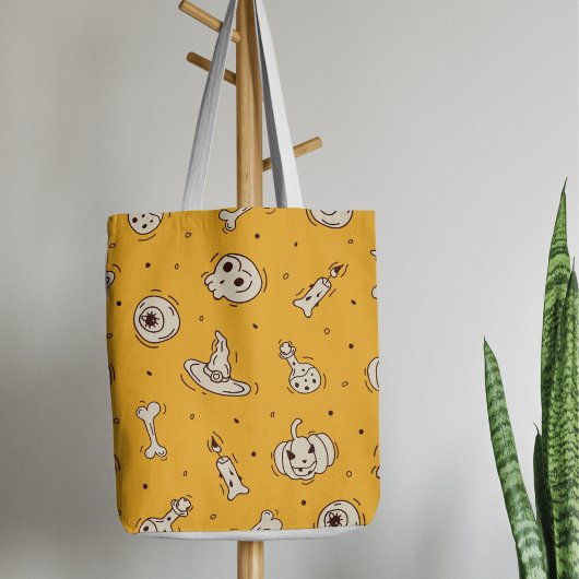 Zauber und Skelette Halloween-Totbeutel Tasche