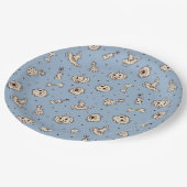 Zauber und Skelette Papier Teller (Schrägansicht)