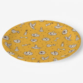Zauber und Skelette Papier Teller (Schrägansicht)