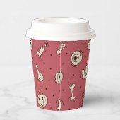 Zauber und Skelette Papiertasse Pappbecher (Rechts)