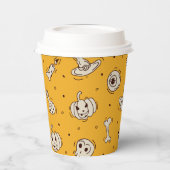 Zauber und Skelette Papiertasse Pappbecher (Links)