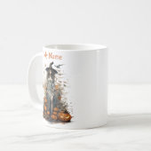 Zauber und Spirituosen: Halloween, maßgeschneidert Kaffeetasse (Vorderseite Links)