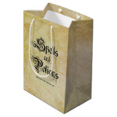 Zauber und Tränke Mittlere Geschenktüte (Rückseite Schrägansicht)