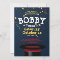 Zauber Zauber anzeigen Kindergeburtenvorlage