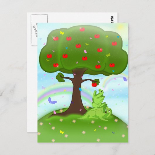 Zauberappel Postkarte (Vorne/Hinten)