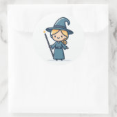 Zauberaufkleber einer Dame Runder Aufkleber (Tasche)