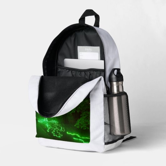 Zauberbaum 11 bedruckter rucksack (Rückseitige Ecke links (Offen) )