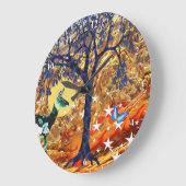 Zauberbaum Große Wanduhr (Winkel)