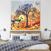 Zauberbaum Leinwanddruck (Insitu (Schlafzimmer))