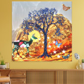 Zauberbaum Leinwanddruck (Insitu (Wohnzimmer))