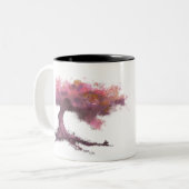 Zauberbaum und Eichhörnchen Zweifarbige Tasse (Vorderseite Links)