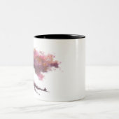 Zauberbaum und Eichhörnchen Zweifarbige Tasse (Mittel)