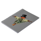 Zauberbindende Reflektionen: B&W Halloween Spirale Notizblock (Linke Seite)