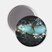 Zauberblau Magnet (Vorderseite/Rückseite)