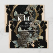 Zauberblüte RSVP Karte (Vorne/Hinten)