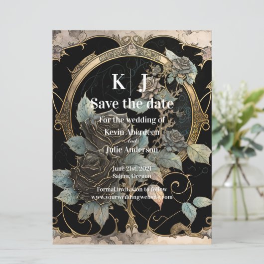 Zauberblüte Save The Date (Stehend Vorderseite)