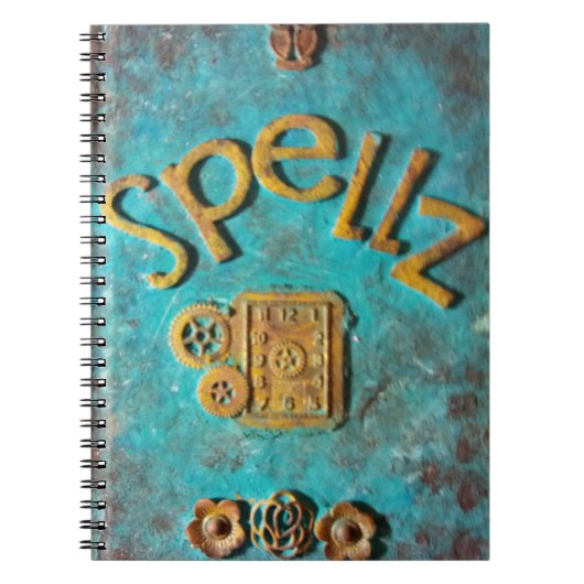 Zauberbuch der Sprüche Journal Notizbuch Notizblock (Vorderseite)
