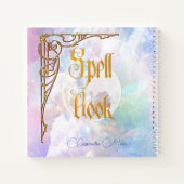 Zauberbuch für traumhafte Wolken und Sterne Notizblock (Rückseite)