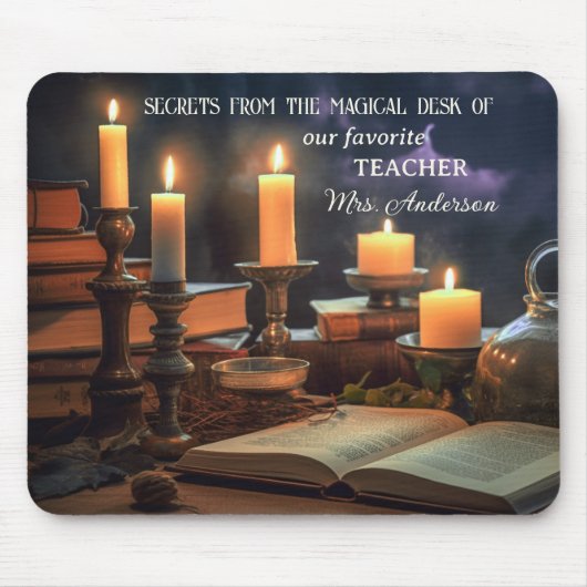 Zauberbuch Lehrer Mousepad (Vorne)