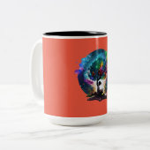 Zauberbuch Zweifarbige Tasse (Vorderseite Links)