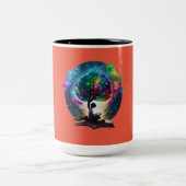 Zauberbuch Zweifarbige Tasse (Mittel)