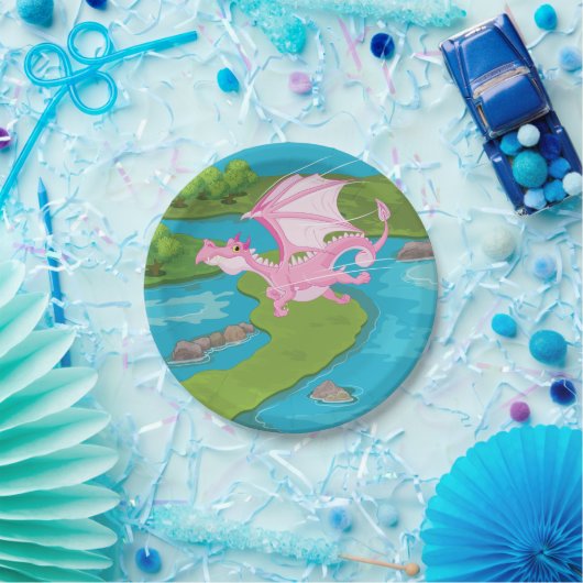 Zauberdrache Pappteller (Party)