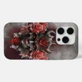 Zauberei | Dunkler Horned Dämon mit leuchtenden ro Case-Mate iPhone Hülle (Rückseite (Horizontal))