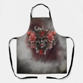 Zauberei | Dunkler Horned Dämon mit leuchtenden ro Schürze (Vorderseite)