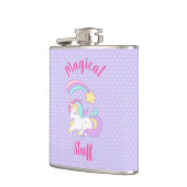 Zauberei. Einhorn schlafen & Shooting Star Flachmann (Links)