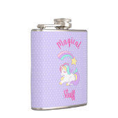 Zauberei. Einhorn schlafen & Shooting Star Flachmann (Rechts)