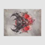 Zauberei | Rotes Mit Augen Smoky-Demon-Tier mit Ro Seidenpapier (Vorderseite)