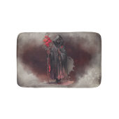 Zauberei | Shadowy Dark Hexe glühende rote Augen Badematte (Vorderseite)