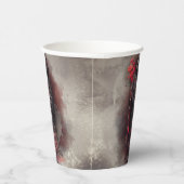 Zauberei | Shadowy Dark Hexe glühende rote Augen Pappbecher (Rechts)