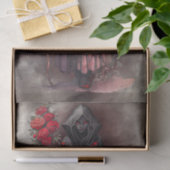 Zauberei | Shadowy Dark Hexe glühende rote Augen Seidenpapier (Geschenk)