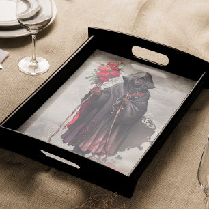 Zauberei Shadowy Dark Hexe glühende rote Augen Seidenpapier