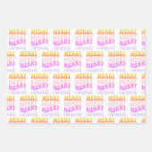 Zauberei zu Weihnachten mit rosa Einhorn Geschenkpapier Set (Vorderseite 2)