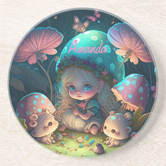 Zauberelf Momente Getränkeuntersetzer (Vorne)