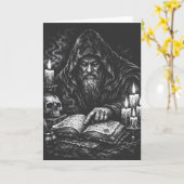 Zauberer beim Studium des Grimoire — von BurnsInHe Karte (Gelbe Blume)