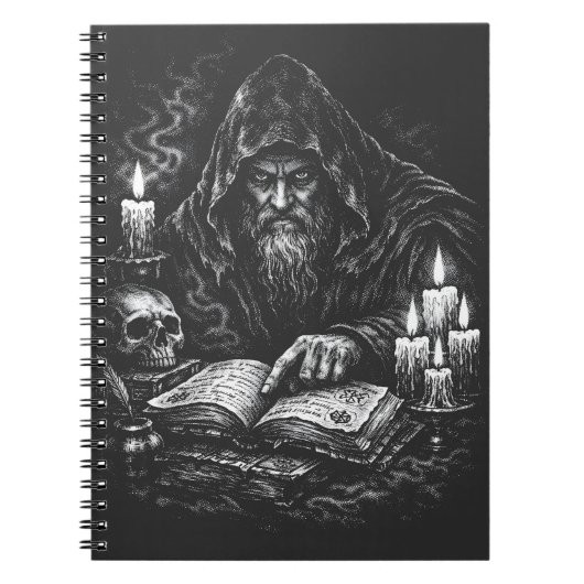 Zauberer beim Studium des Grimoire — von BurnsInHe Notizblock (Vorderseite)