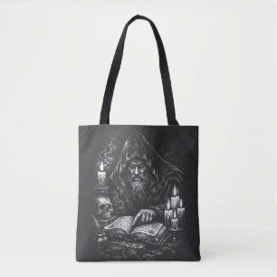 Zauberer beim Studium des Grimoire — von BurnsInHe Tasche
