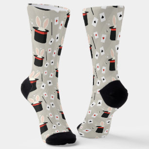 Zauberer Bunny Zylinder Zauberstab Socken