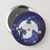 Zauberer Button (Vorne & Hinten)