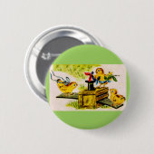 Zauberer Button (Vorne & Hinten)