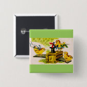 Zauberer Button (Vorne & Hinten)