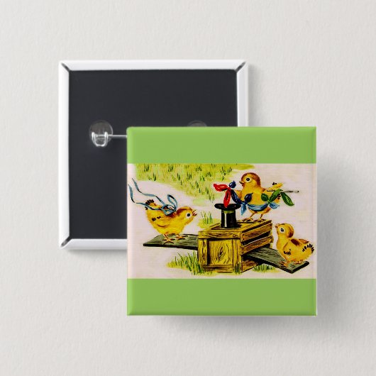 Zauberer Button (Vorne & Hinten)