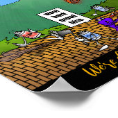 Zauberer der Frösche 10" x 8" Poster (Ecke)