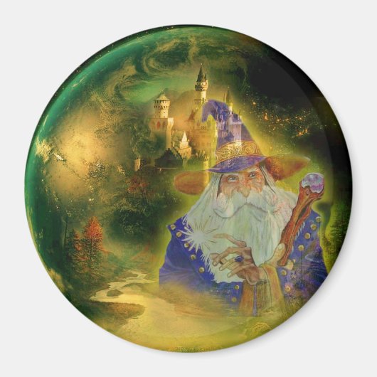 Zauberer der Nacht Magnet (Vorne)